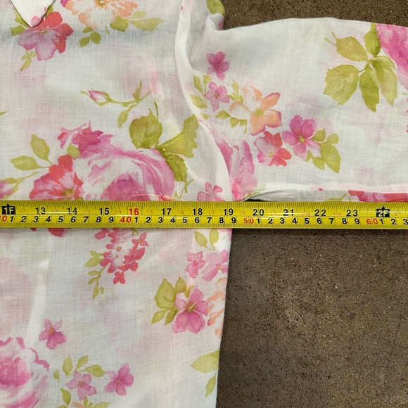 Floral Button Front Blouse Upcycled With Vintage Patches, Embroidery Small - Picture 12 of 13